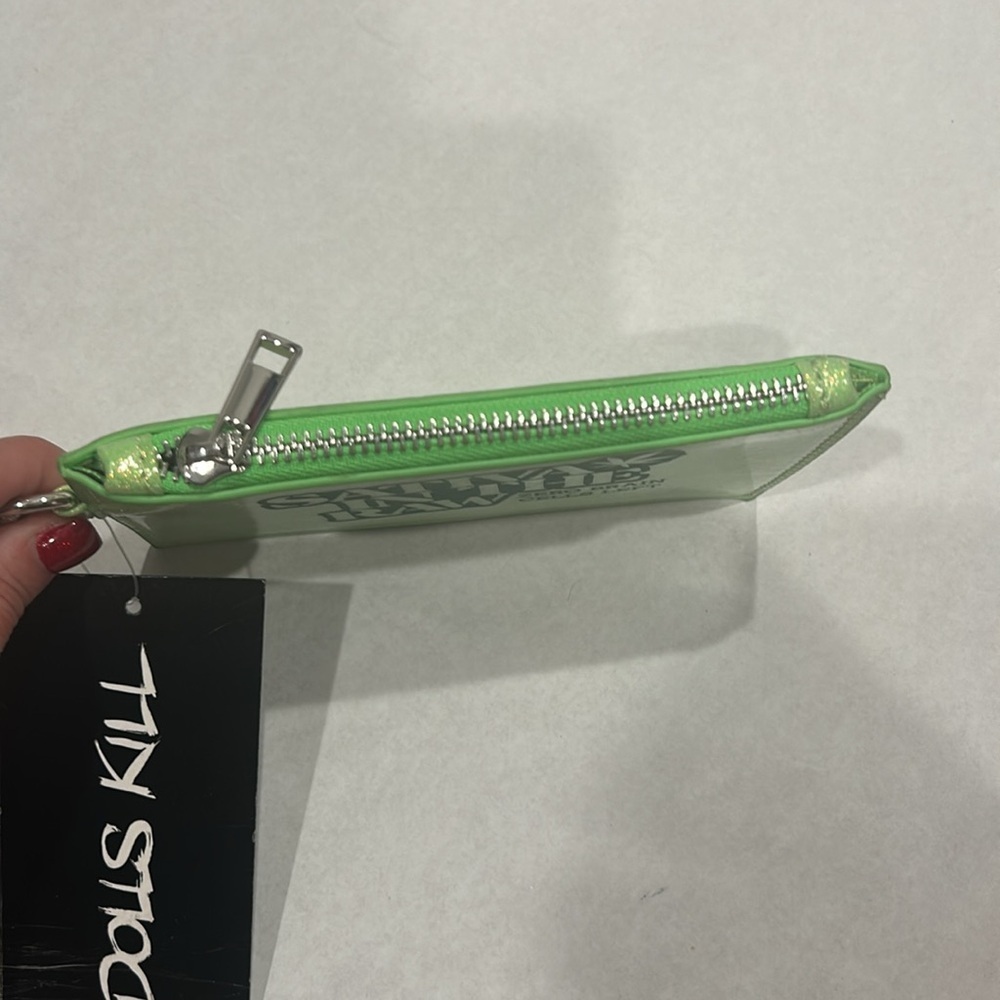 Dolls Kill Green Glitter Wristlet - Picture 4 of 6